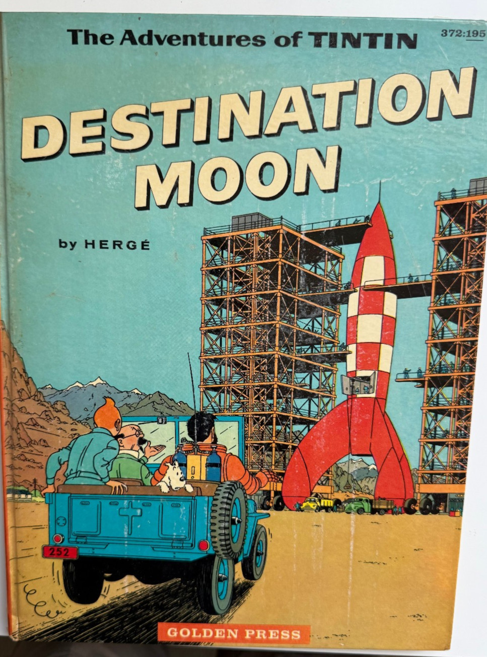 Hergé The Adventures Tintin Destination Moon Golden Press 1st 1960