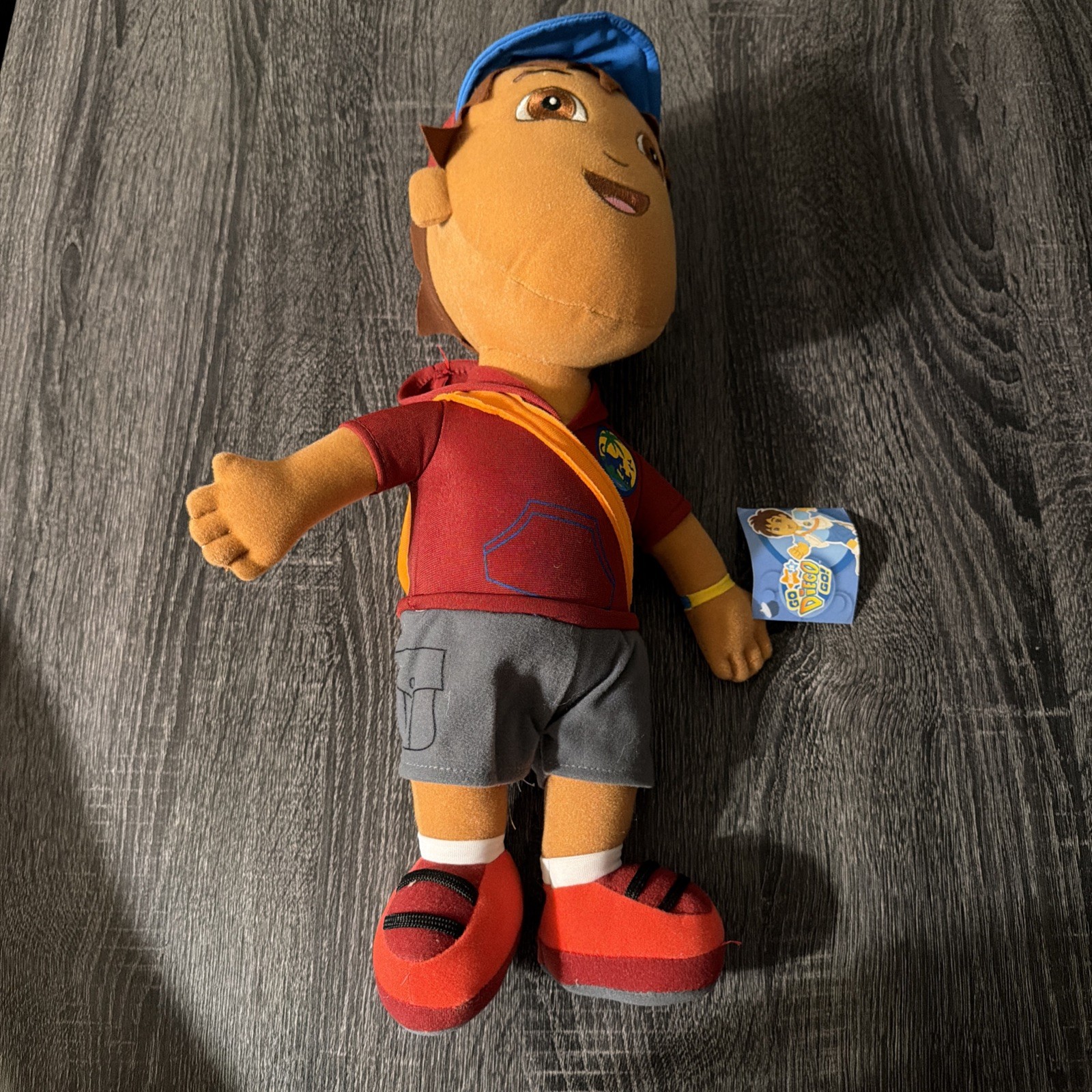 Nick Jr. Go Diego Go Diego w/Red Explorer Shirt Baseball Cap Plush Doll 18”