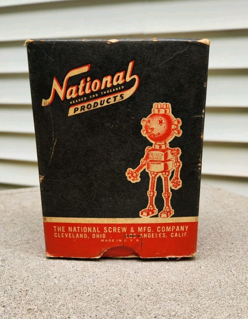 VINTAGE ADVERTISING CARDBOARD BOX WITH 