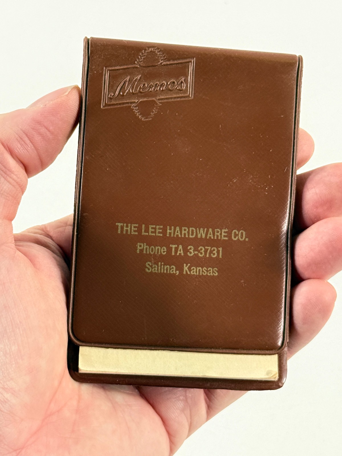 vtg 1959 H.D. HD Lee Mercantile Hardware Salina KS Advertising Notepad notebook