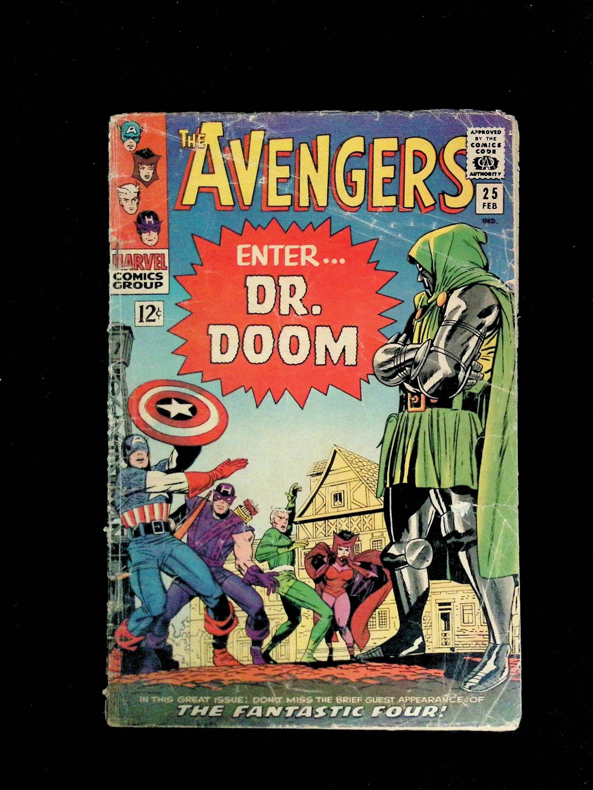 1966 Avengers 25 Dr. Doom appearance Fantastic Four Marvel