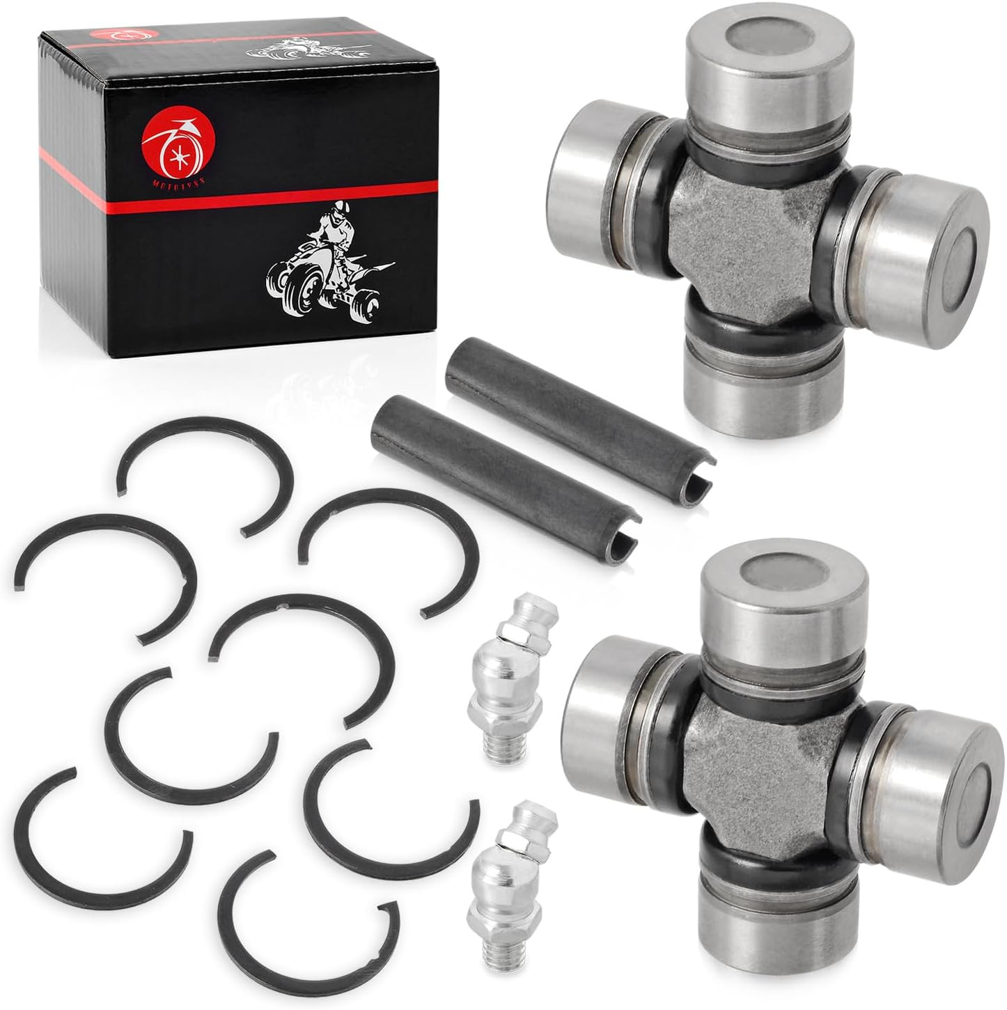 2X Front & Rear Driveshaft U-Joint for Polaris Ranger RZR Scrambler Sportsman
