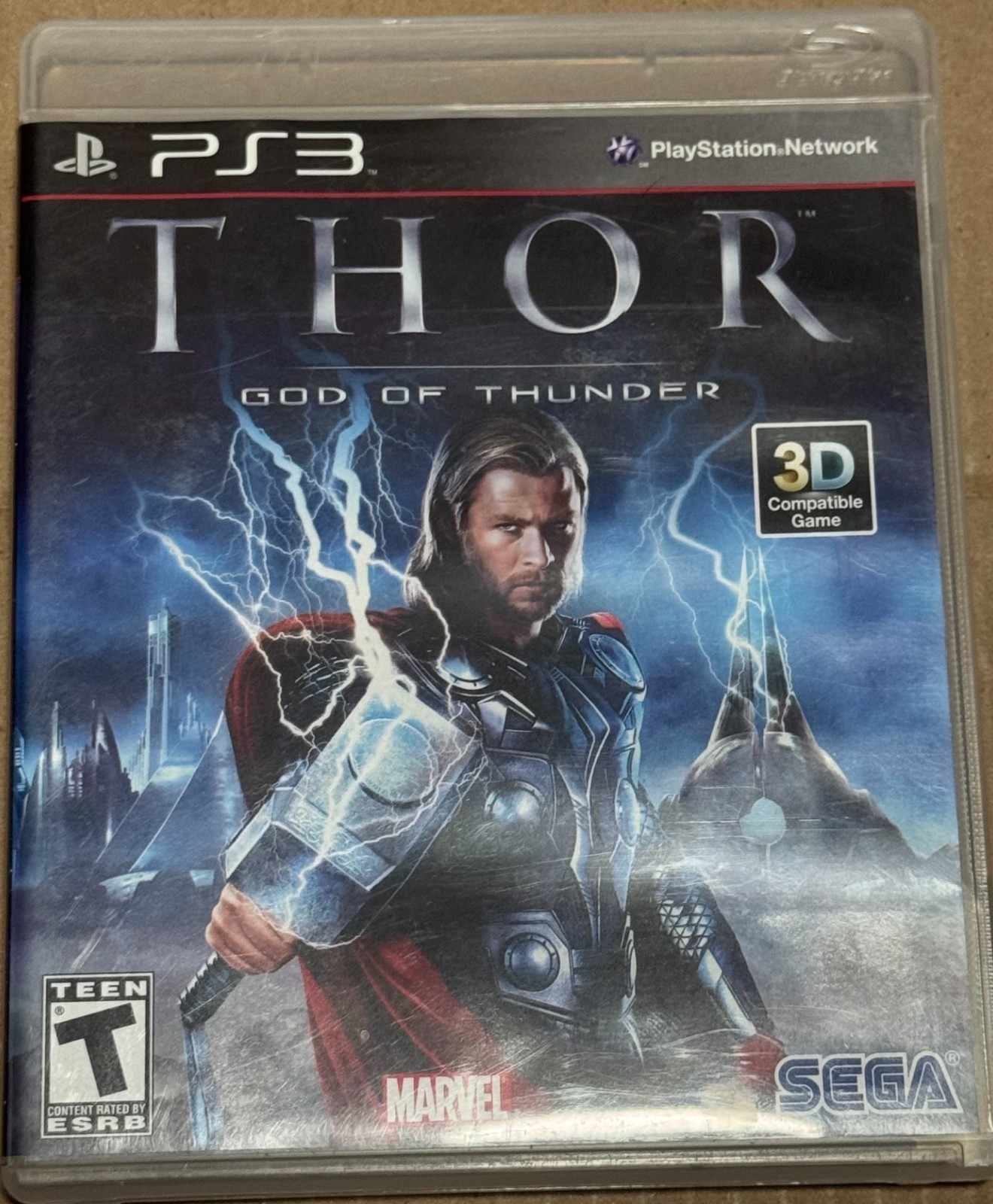 Thor God of Thunder PS3 PlayStation 3 Marvel Tested Working w/ Case