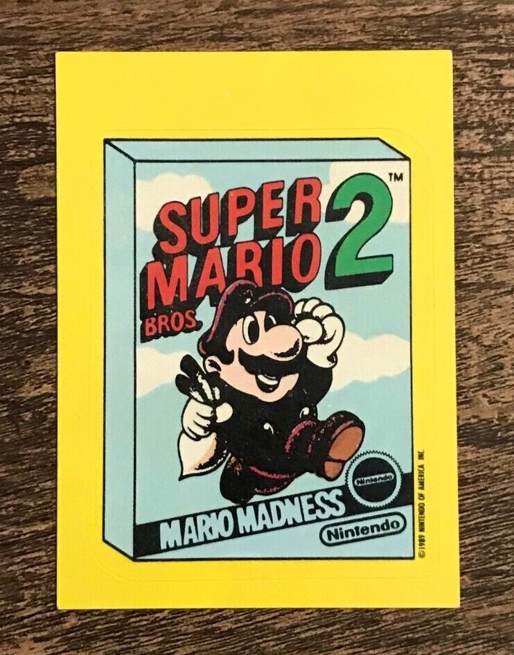 1989 Topps Nintendo Game-Tip Sticker Cards You Pick Complete Your Set Mario Link