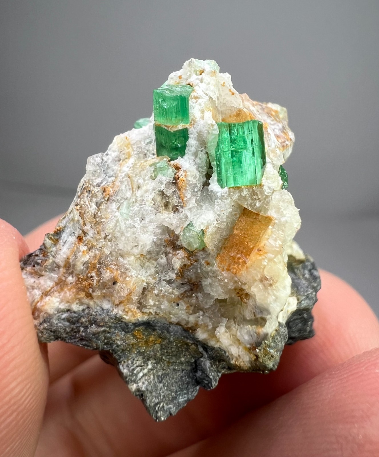 94 CT Emerald Crystals on matrix from Panjshir Afghanistan