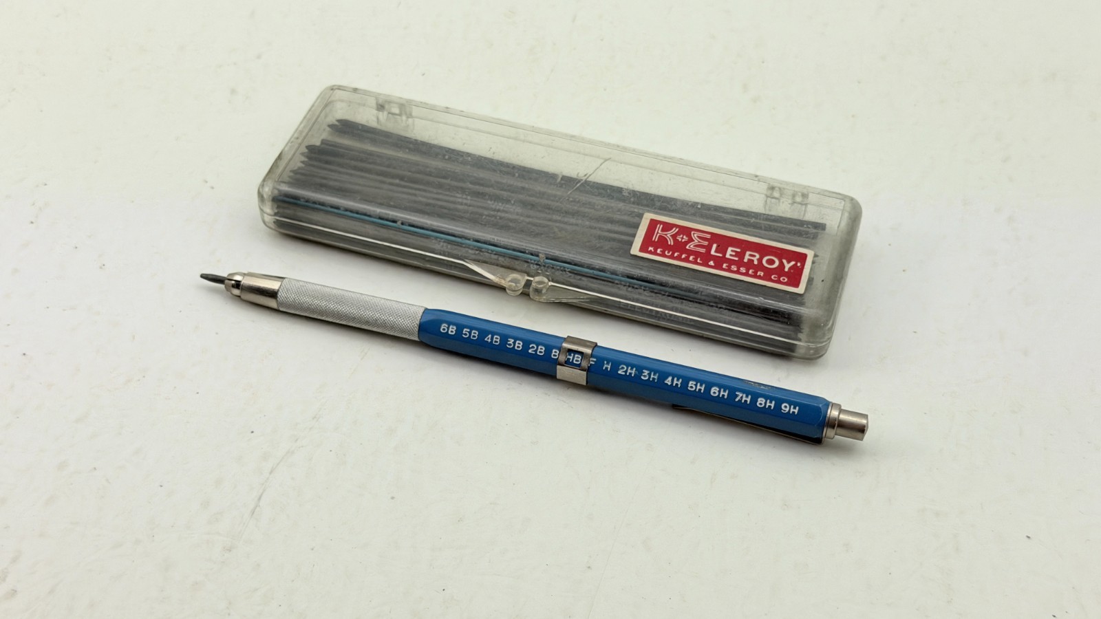 Vintage Charvoz 38-0022 & Keuffel & Esser Leroy Pencil & Refills - Working