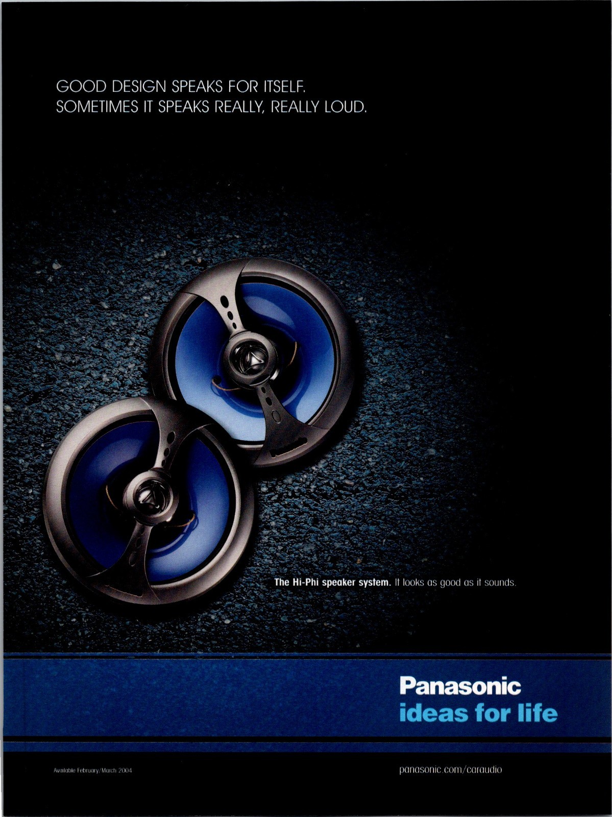 2004 • PANASONIC Car Speakers Hi-Phi  print ad • 2000s Y2K CA-26
