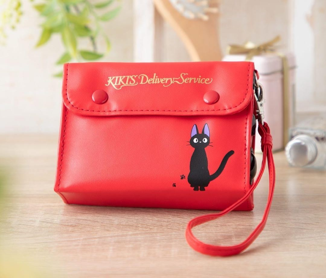 Studio Ghibl Kiki's Delivery Service Jiji Black Cat  Red Radio Pouch