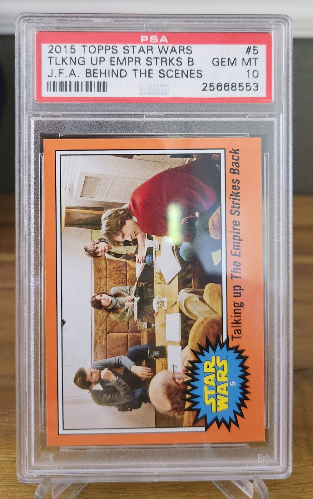 2015 Topps Star Wars JFA #5 Empire Strikes Back Behind The Scenes PSA GEM MT 10