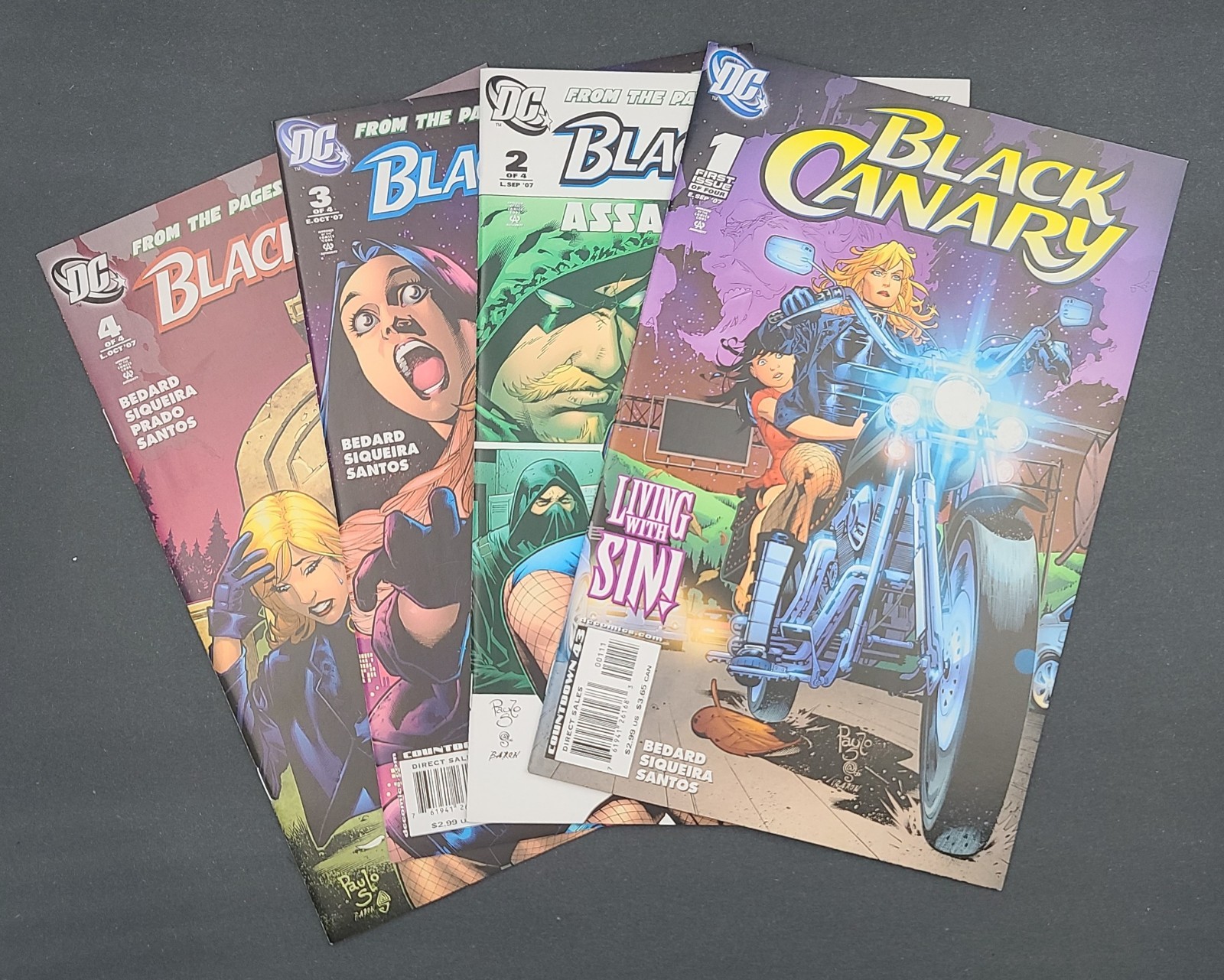 Black Canary #1-4: Living With Sin Complete Mini-Series (DC, 2007) ◉ High Grade