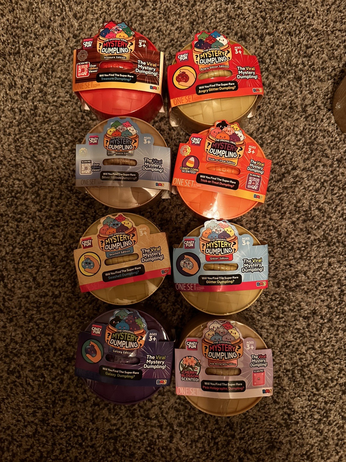 Five Below RMS 🔥Viral Squishy Mystery Dumpling Lot Of 8 -Authentic Sealed (NEW)