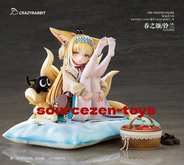 Suzuran Crazy Rabbit Studio Resin Figurine 1/6 24cm Standard Edition In Stock