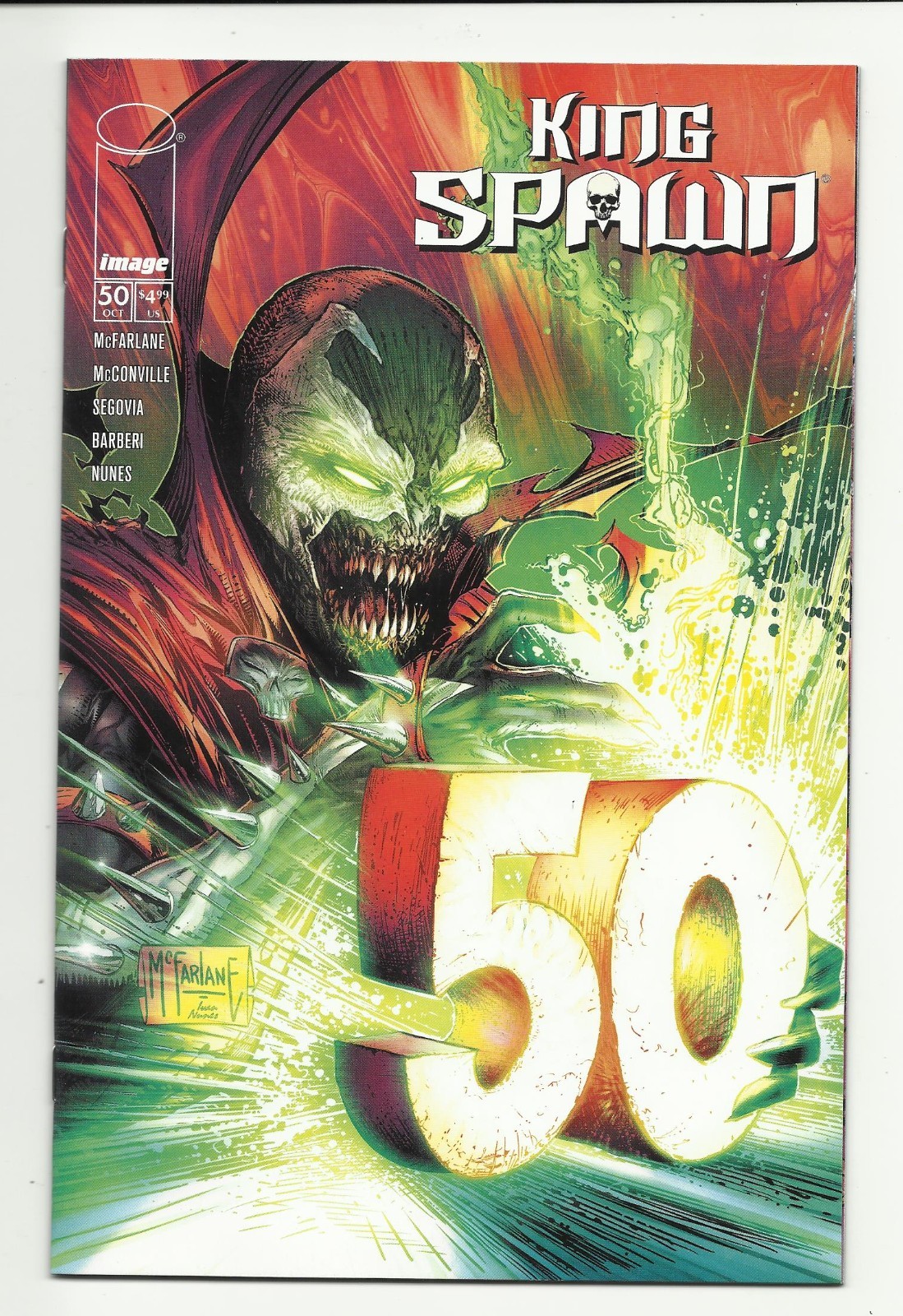 King Spawn #50 - Cover A - Todd McFarlane cover art - VF/NM 9.0