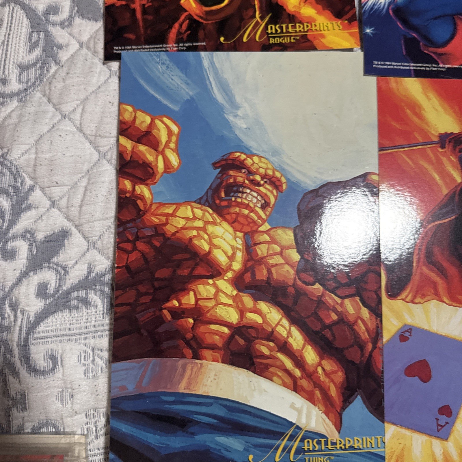 NM - M 1994 Fleer Marvel Masterpieces Masterprints 8 of 10 in Set  6-1/2\