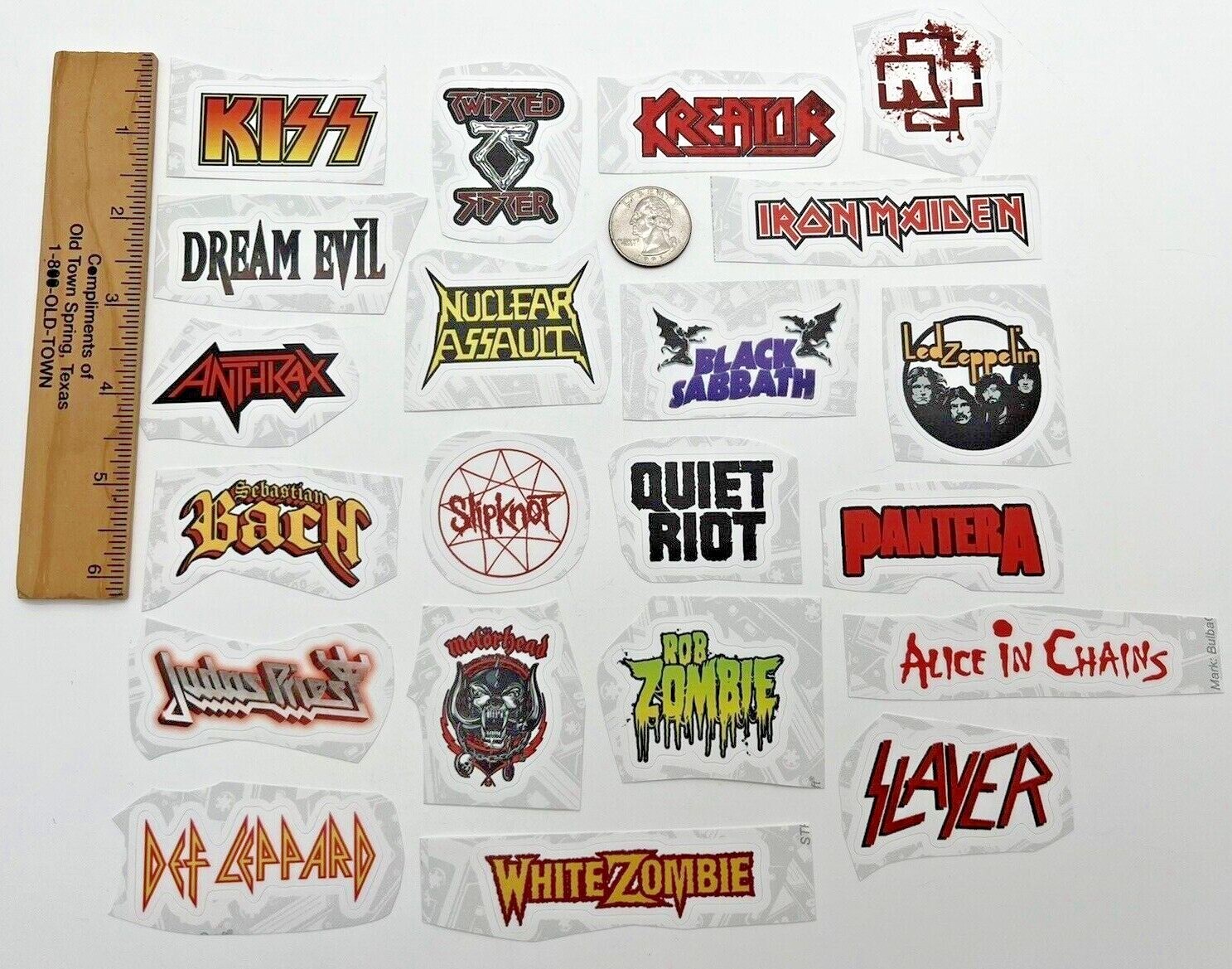 Vinyl Sticker Your Favorite Rock Band - window, laptop, water bottle (b2)