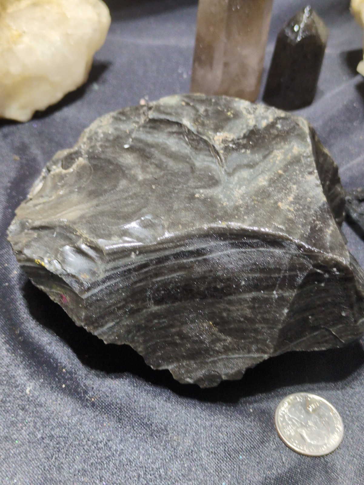 Rainbow Sheen Obsidian Specimen Natural Form (2lbs 5oz)