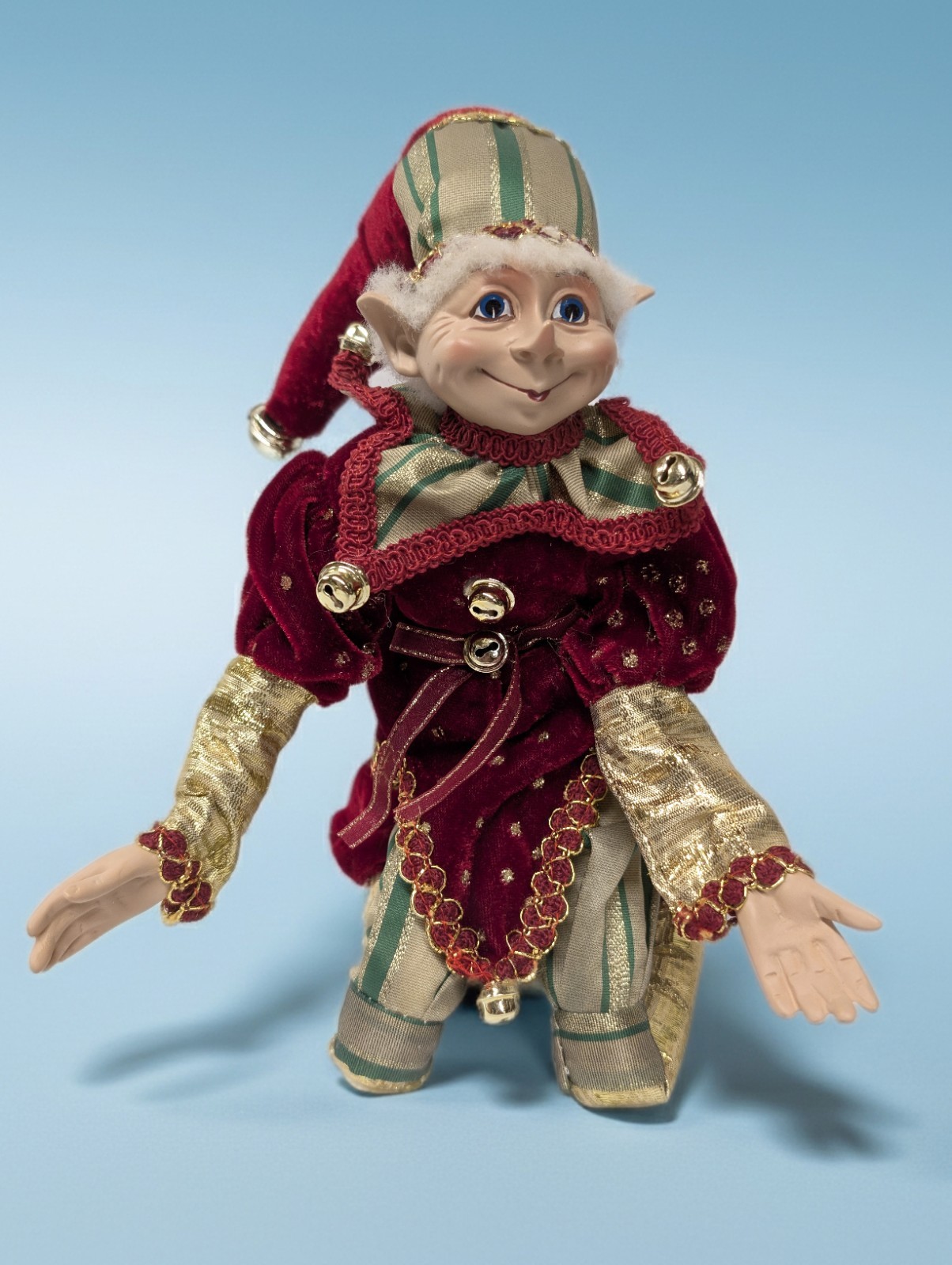 Robert Stanley Posable Elf Pixie Arms & Legs Bendable Ornament Shelf Sitter