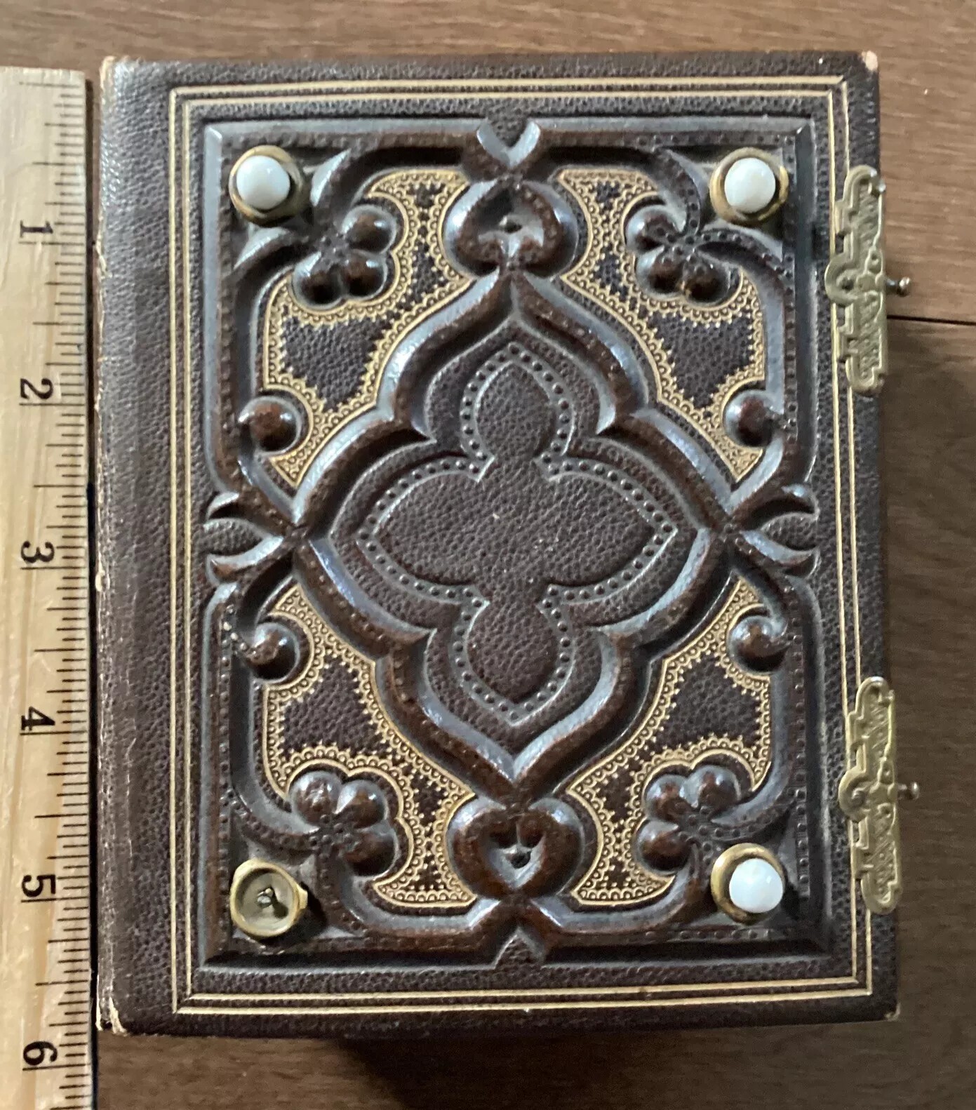 antique hinge back album oddity magical bookshelf decor