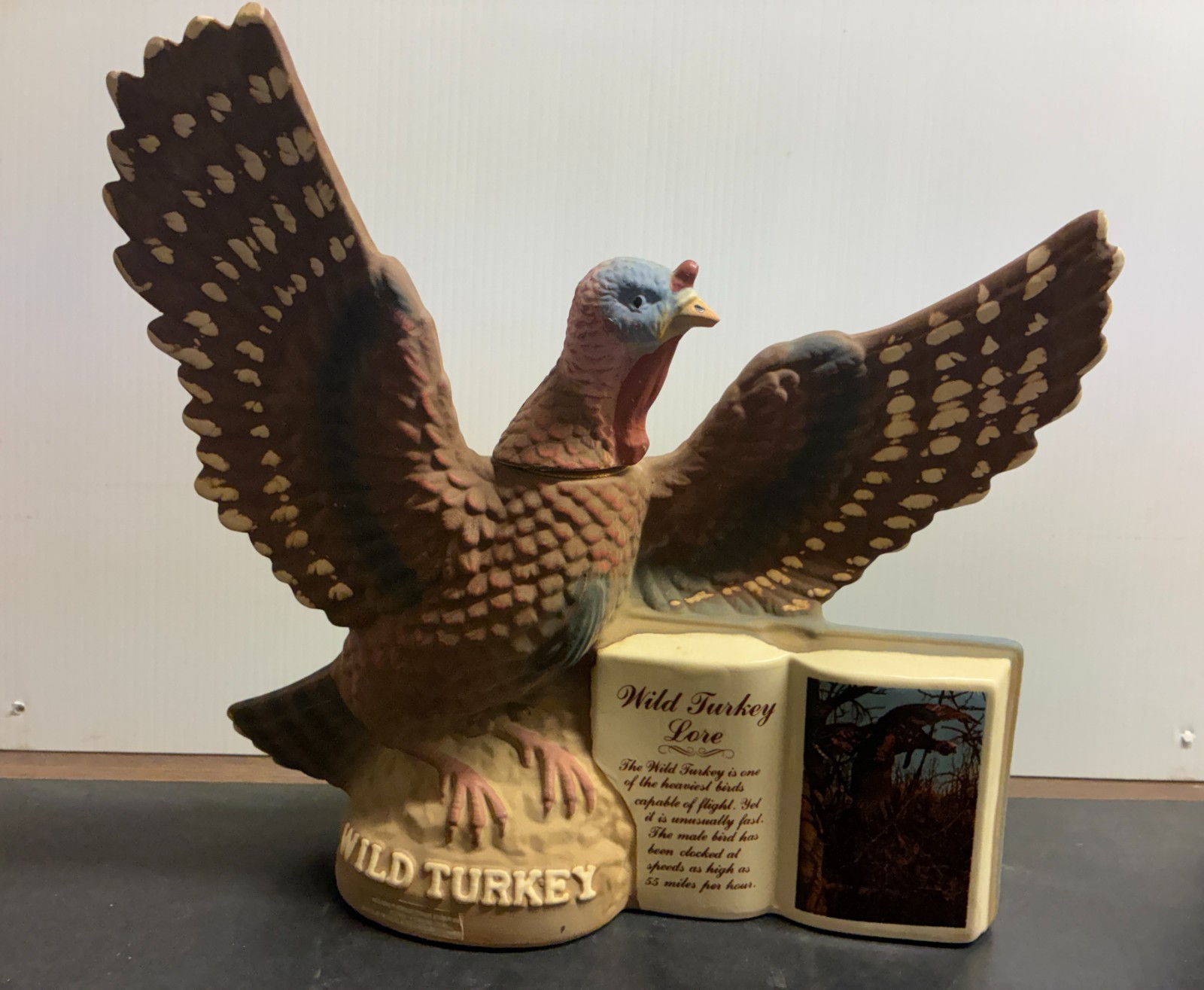 WILD TURKEY Liquor Decanter - 1979 Austin Nichols Lore Series II No. 1  - EMPTY