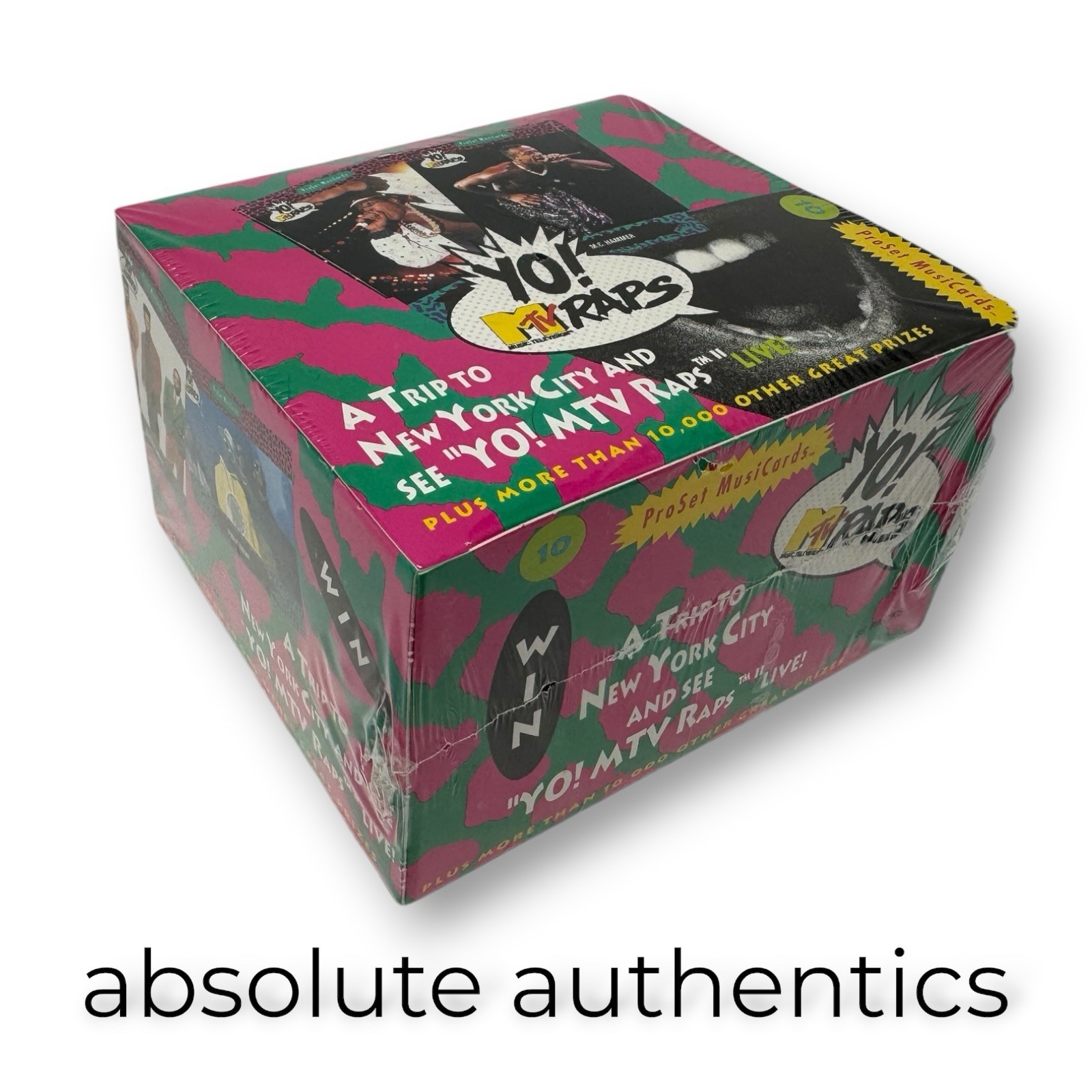 1991 Pro Set Yo MTV Raps MusiCards Series 1 Sealed Box 36 Packs LL Cool J Hammer
