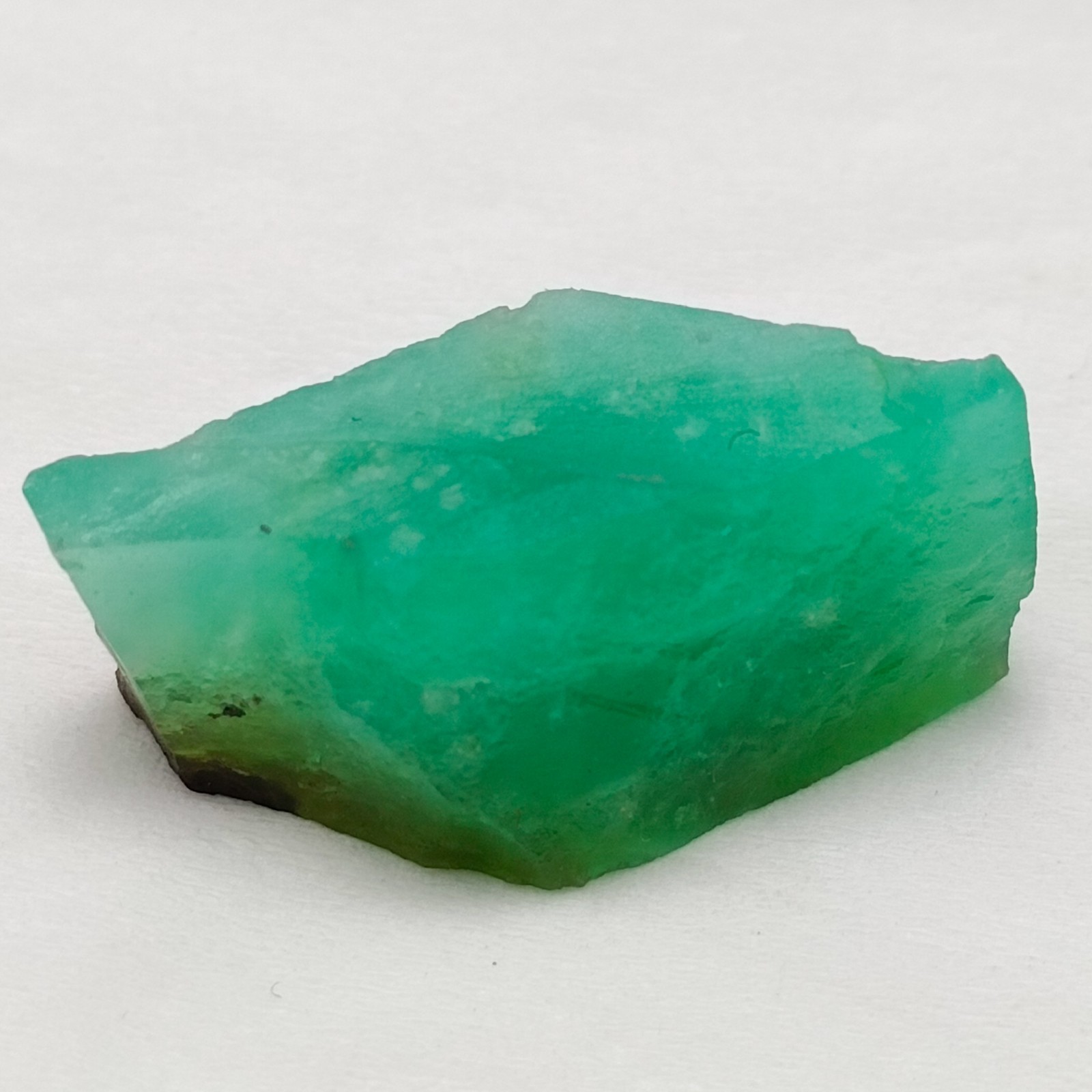 Natural Green Chrysoprase Rough 22.15 Ct 24x10x10 - Raw Gemstone For Collection