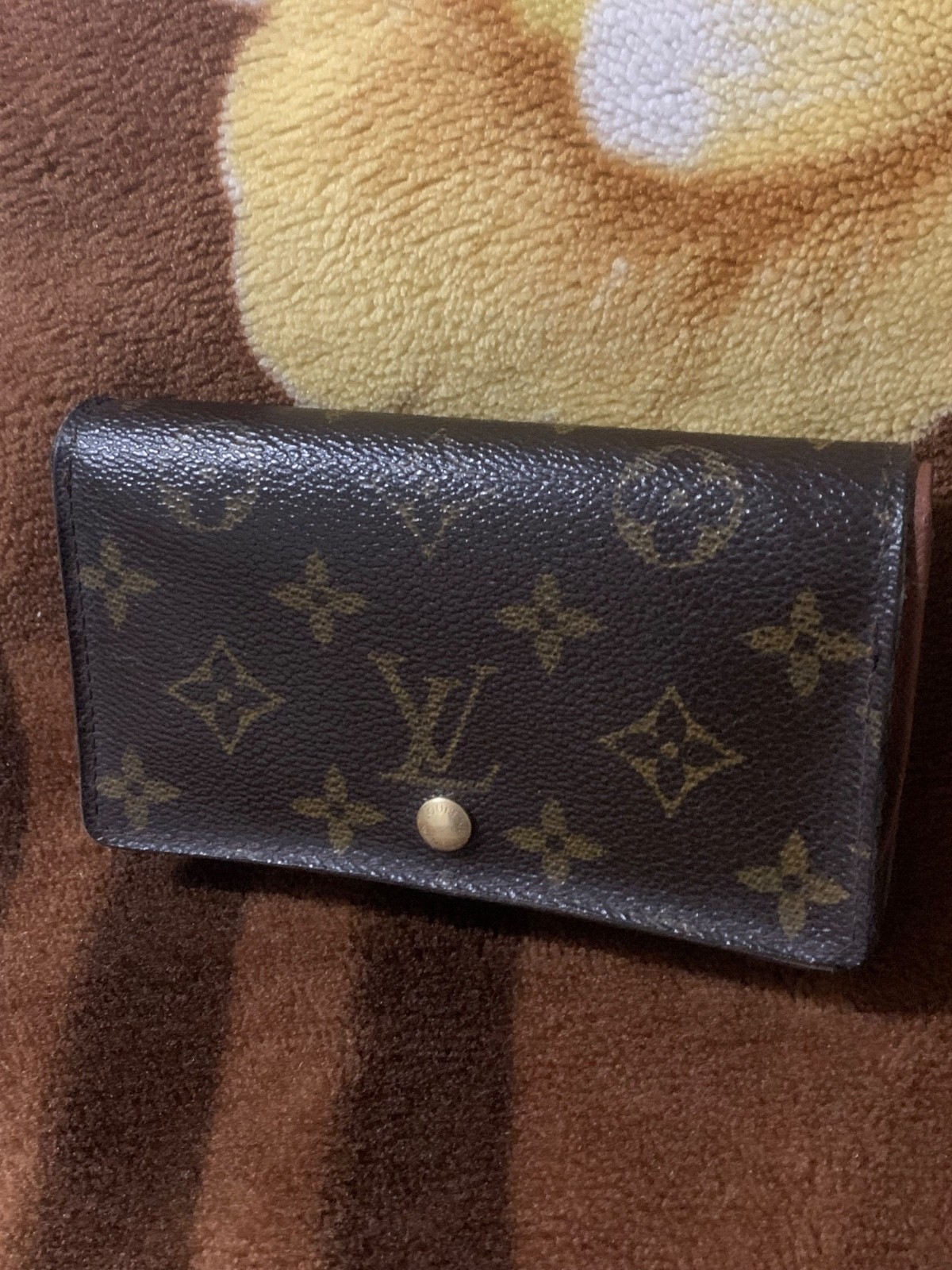 Authentic Louis Vuitton Monogram Porte Monnaie Billets Tresor Bifold Wallet