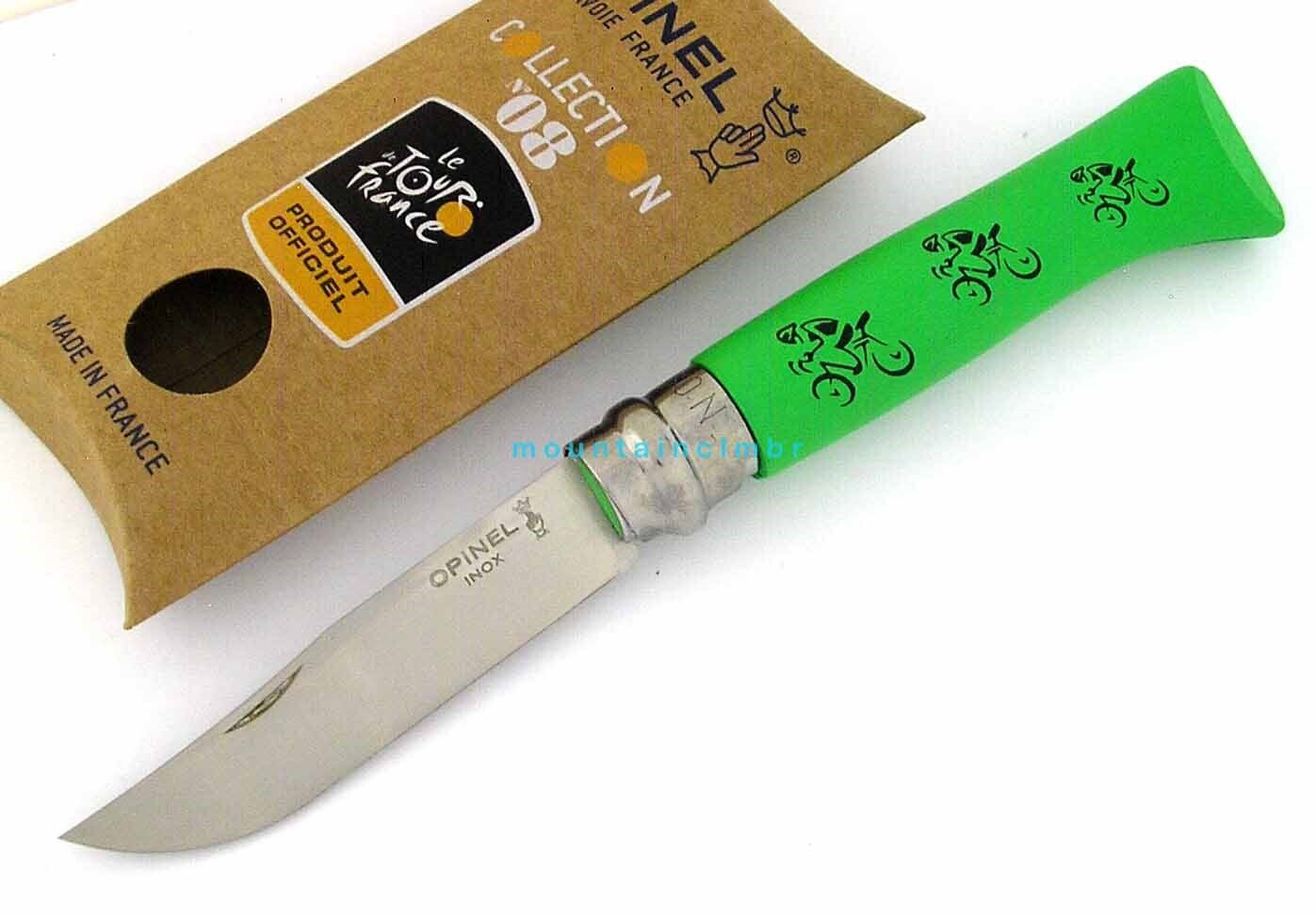 Opinel RARE No 8 TOUR DE FRANCE Limited Edition GREEN Hdl Sandvik Knife France
