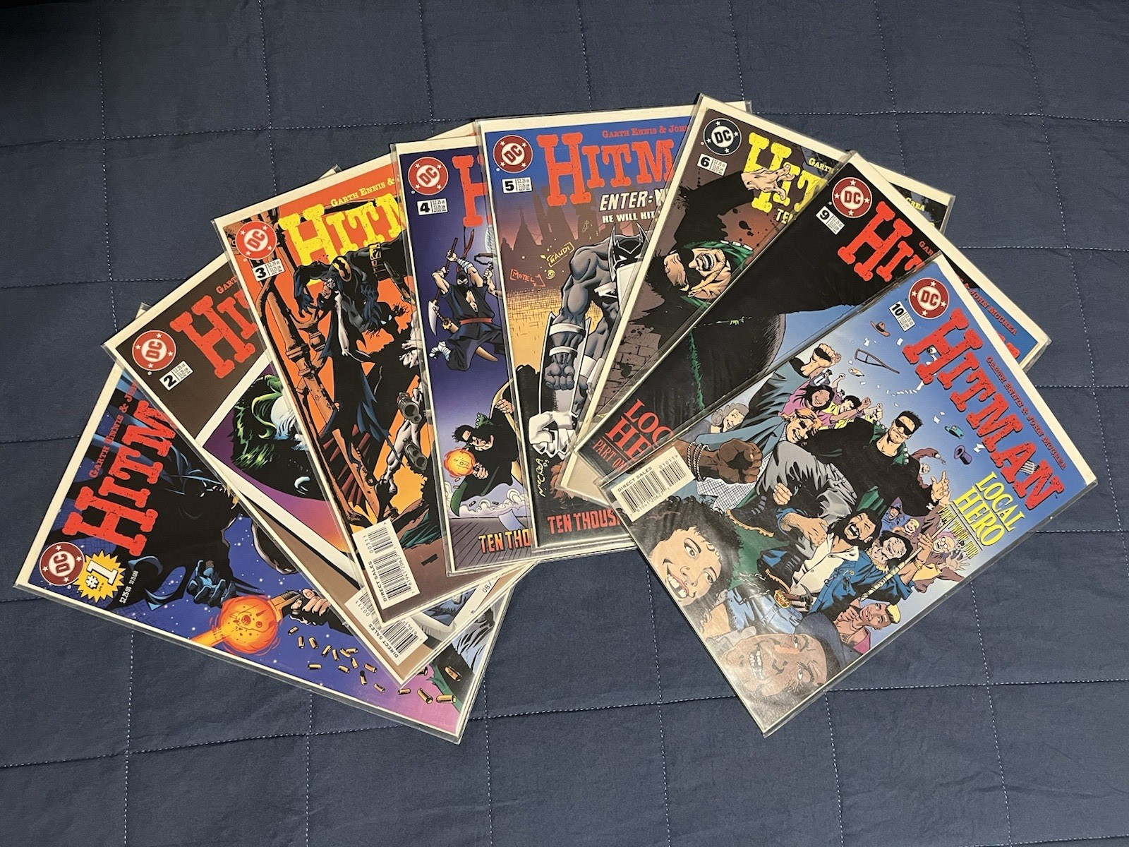 Hitman #1-6 #9-10 DC Comics Garth Ennis John McCrea 8 Issue Lot