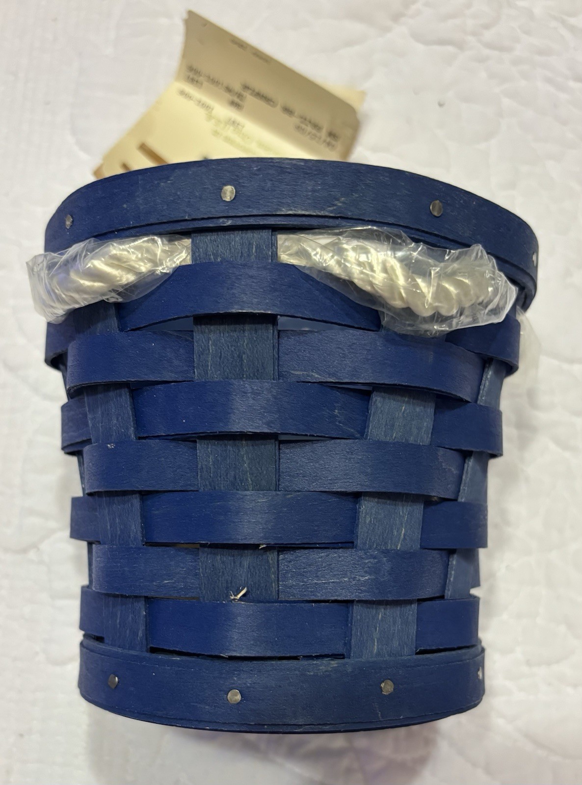 Longaberger 2009 Blue Cornflower Small Pail Basket & Lid
