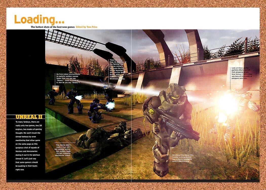 2002 Unreal II PC Original Advertisement / Retro Promo vr2