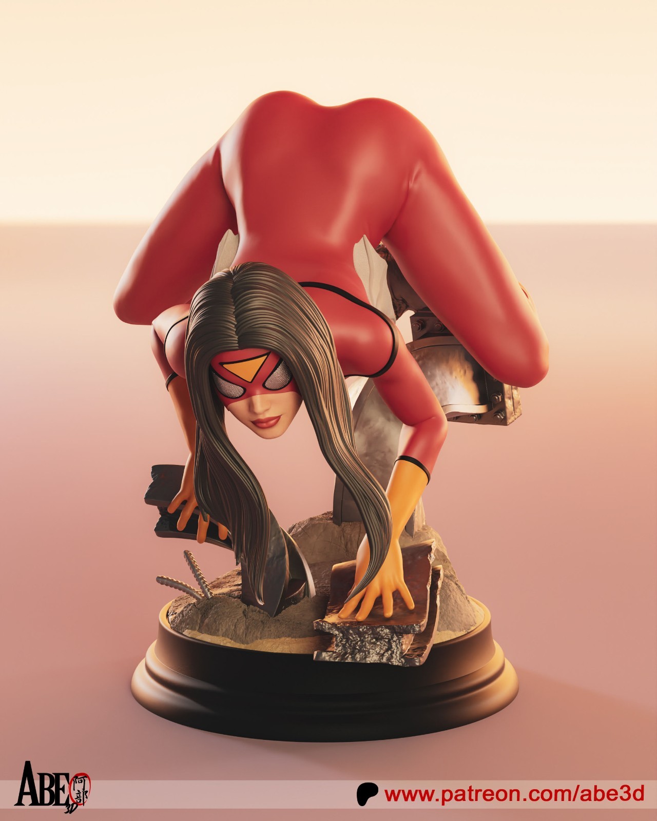 Spider-Woman Jessica Drew Statue Hand-Painted Collector Figure
