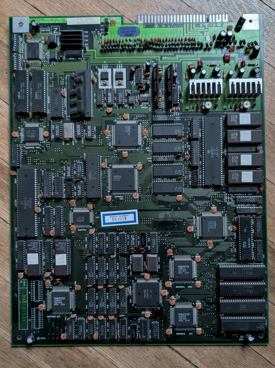 ORIGINAL TAITO SPACE GUN ARCADE GAME MAIN BOARD PCB jamma 