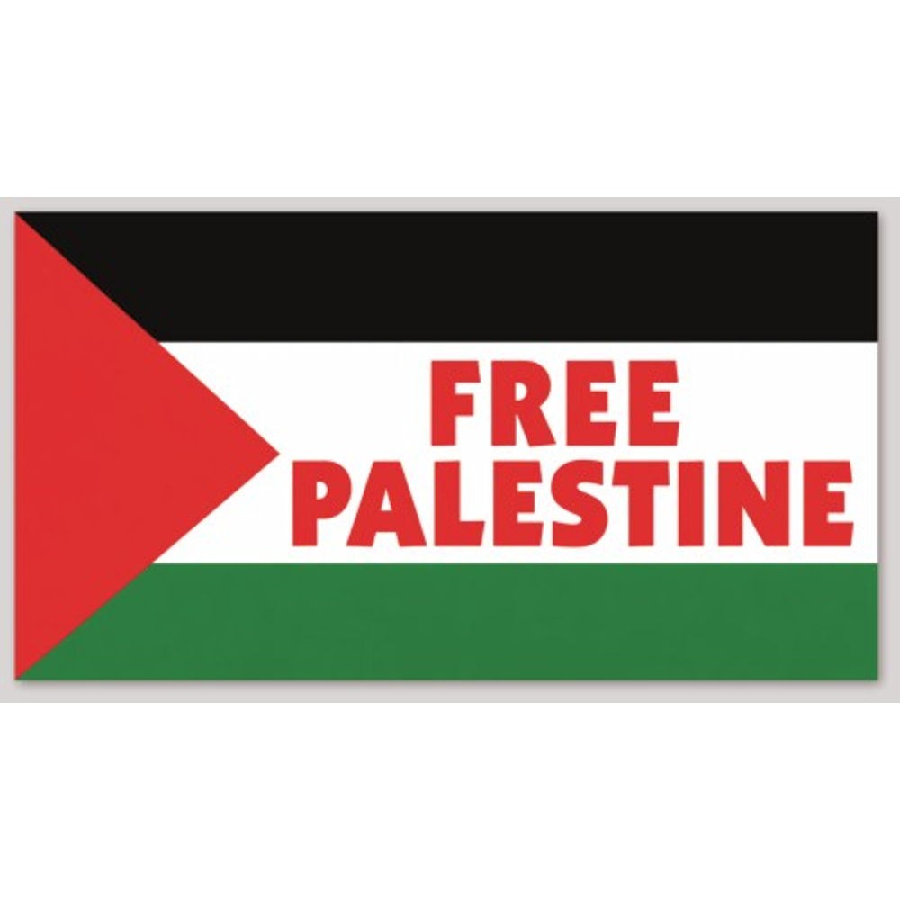 6  Inch FREE Palestine Country Of Vinyl Flag Sticker Decal