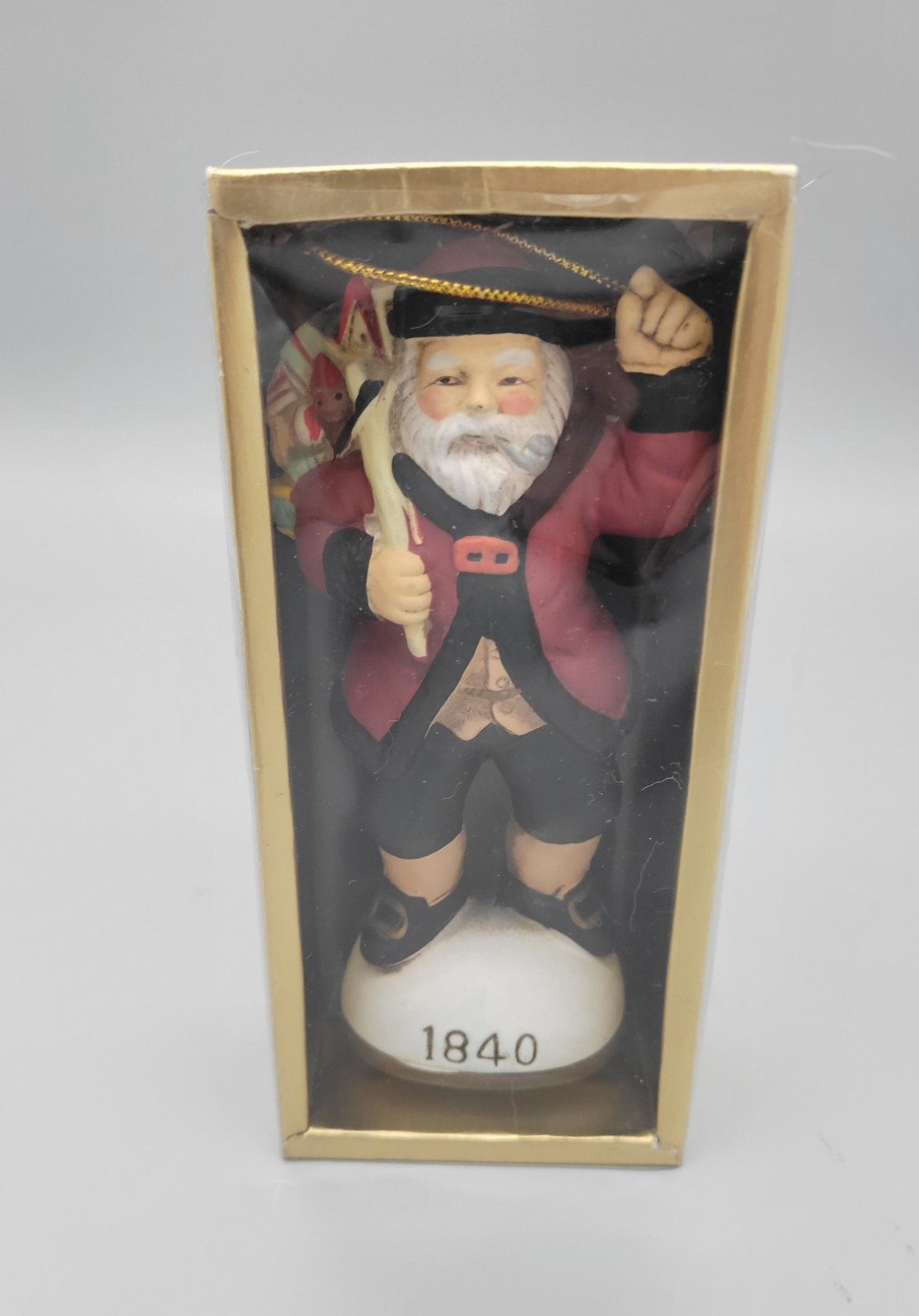 Memories of Santa 1840, 5 inches tall, hand-painted ceramic