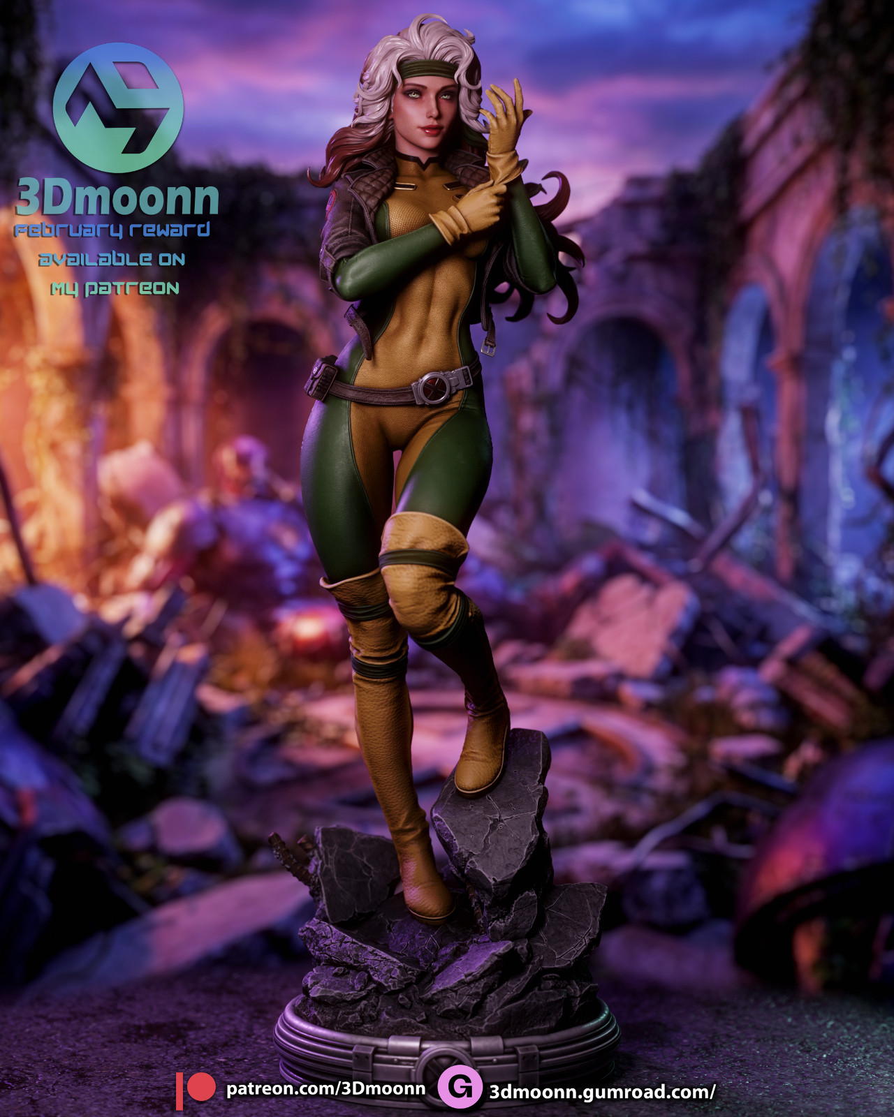 Rogue | Mutant Rebellion Edition | UNPAINTED | 1/6 Scale Resin Kit