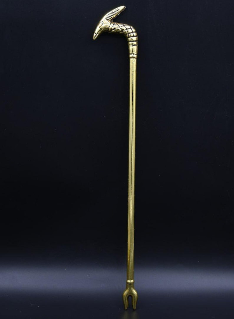 Authentic Ancient Egyptian Antique Rare God Seth Scepter Figurine BC