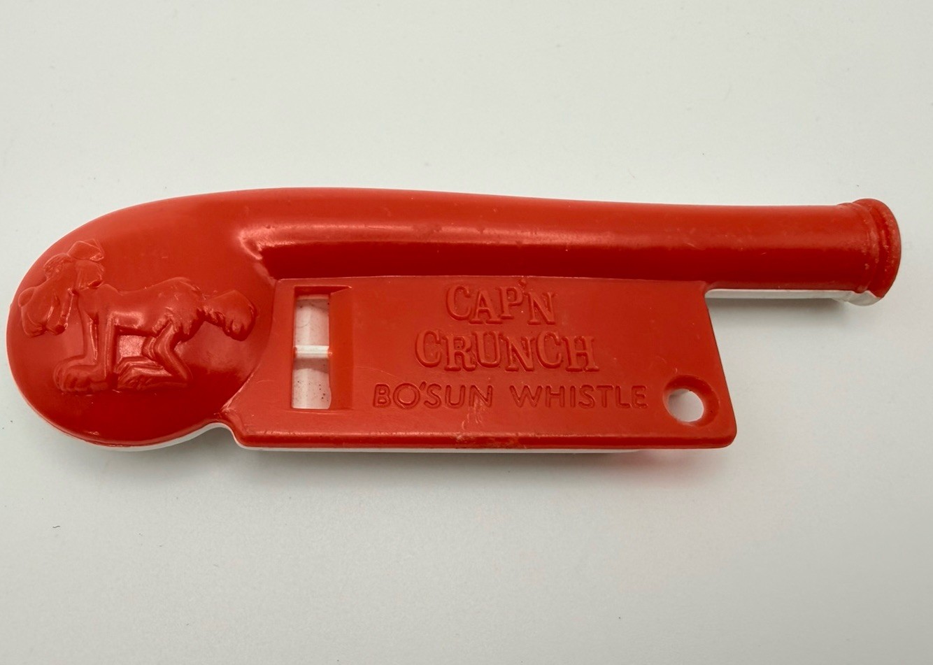 Vtg 1960's Cap'n Crunch Cereal Red White BO'SUN Whistle Draper Phone Phreaking
