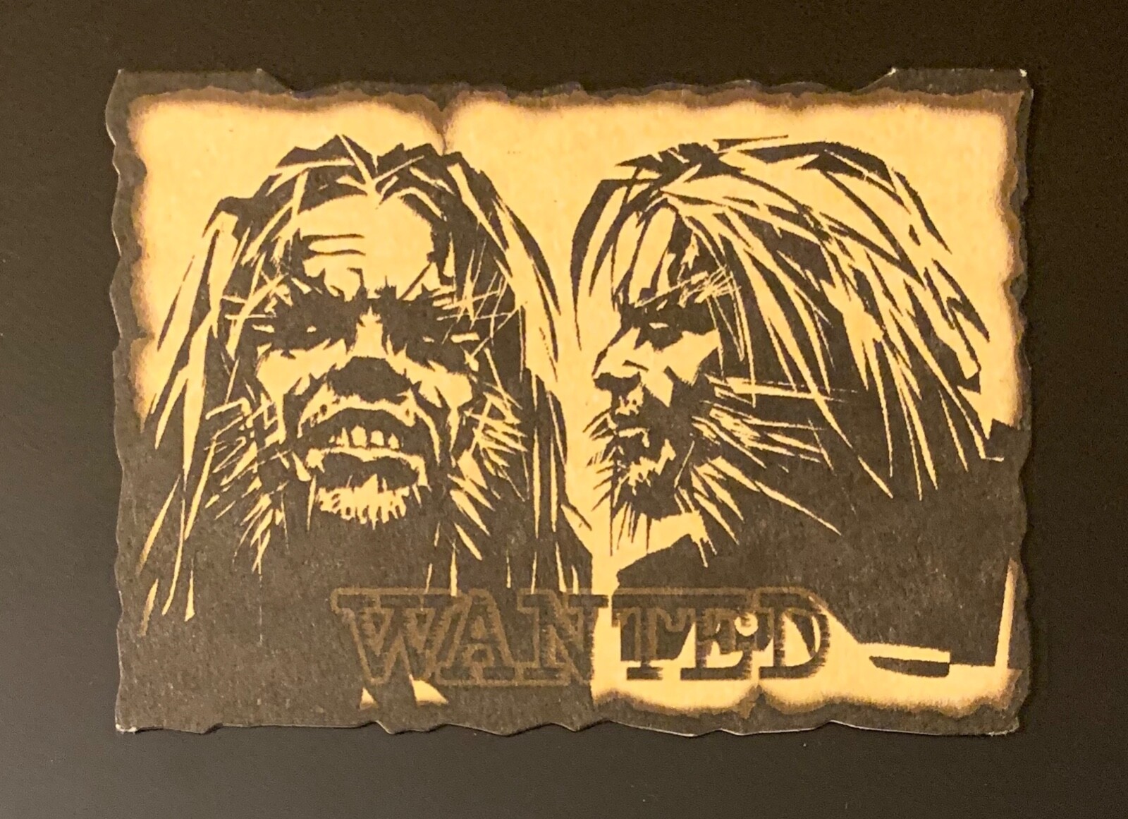 1997 X-MEN TIMELINES #4 SABRETOOTH WANTED POSTER CARD MARVEL INSERT NM/M DIE-CUT