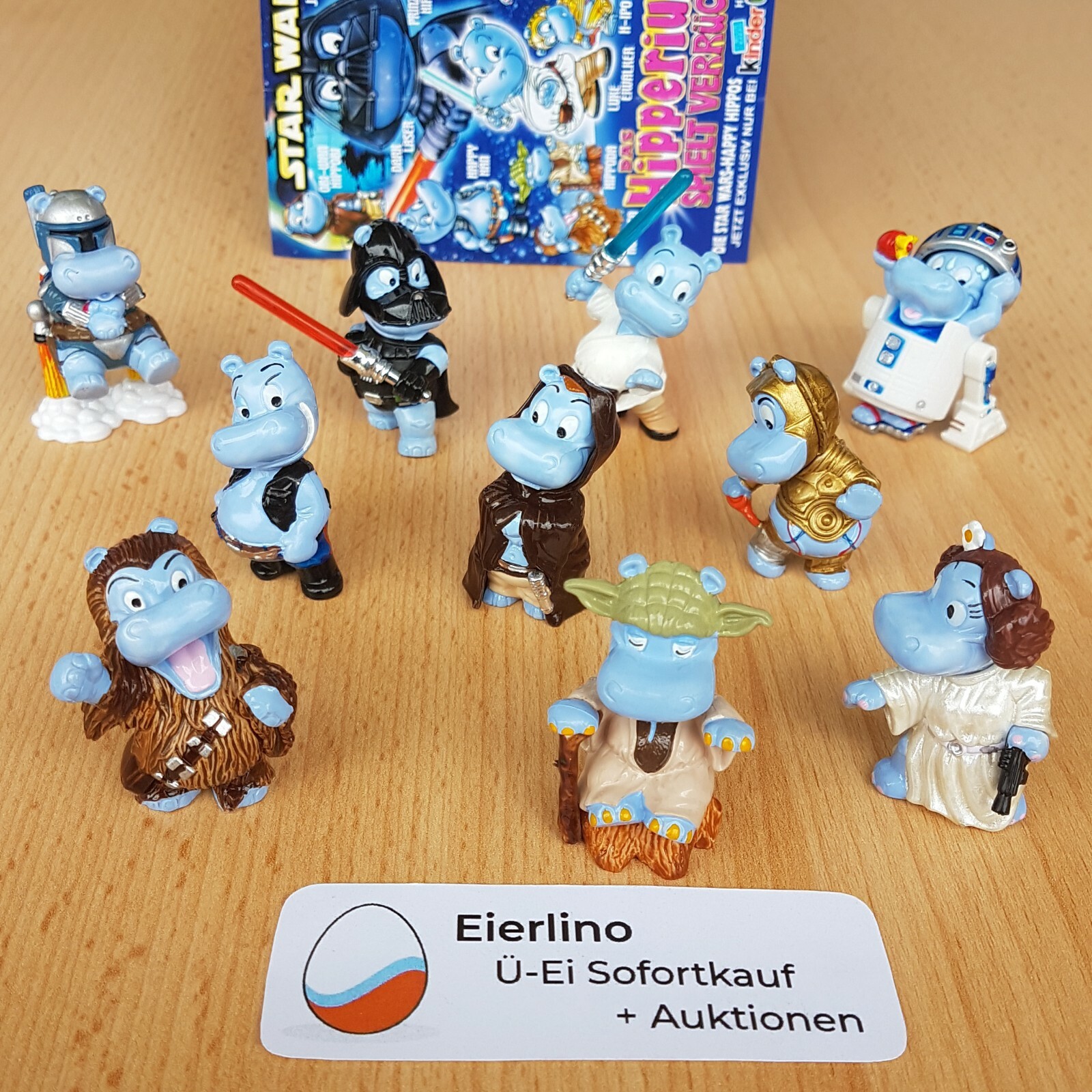 TOP KINDER SURPRISE SET - Happy Hippo Star Wars Hipperium - AMAZING FIGURINES