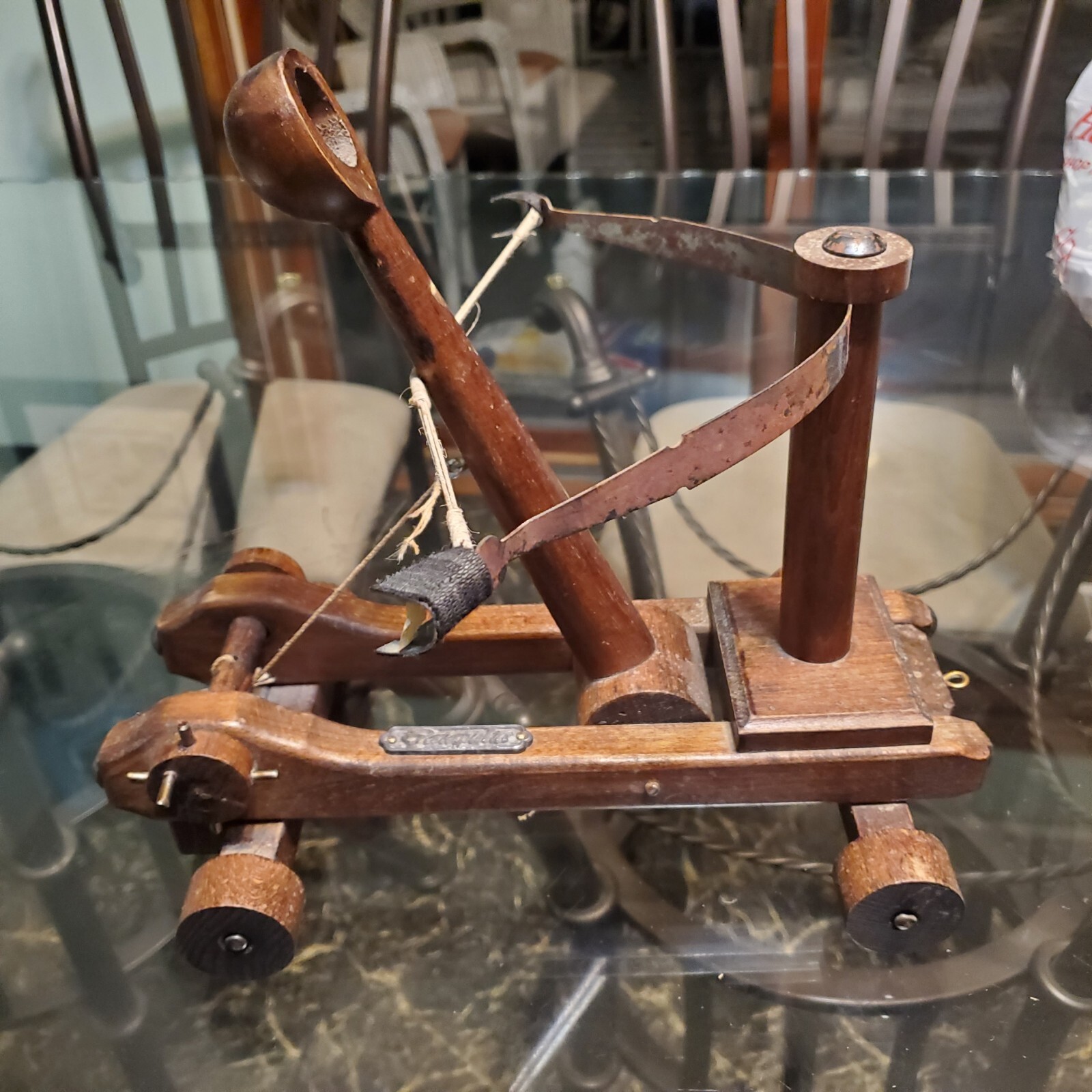 Vintage Unique Wooden Medieval Catapulta Catapult 
