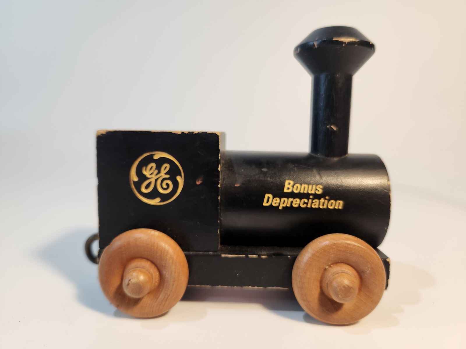 GE Vintage General Electric Employee Achievement Award Wooden Train