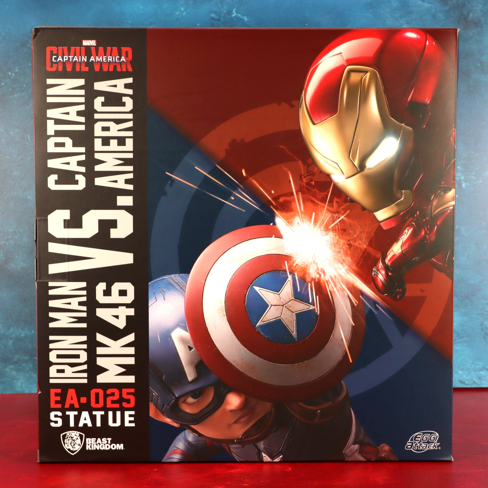 Beast Kingdom Egg Attack Statue EA-025 Iron Man MK46 Vs Captain America 2017 New
