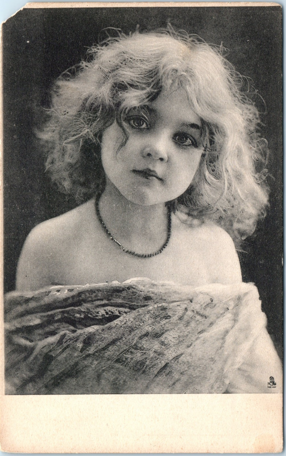 Vintage Postcard Edwardian Woman Portrait Glamour RPPC Style