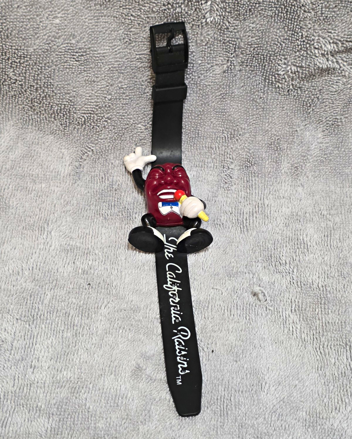 Make An Offer The California Raisins Wristwatch Blk Band Plastic need battery