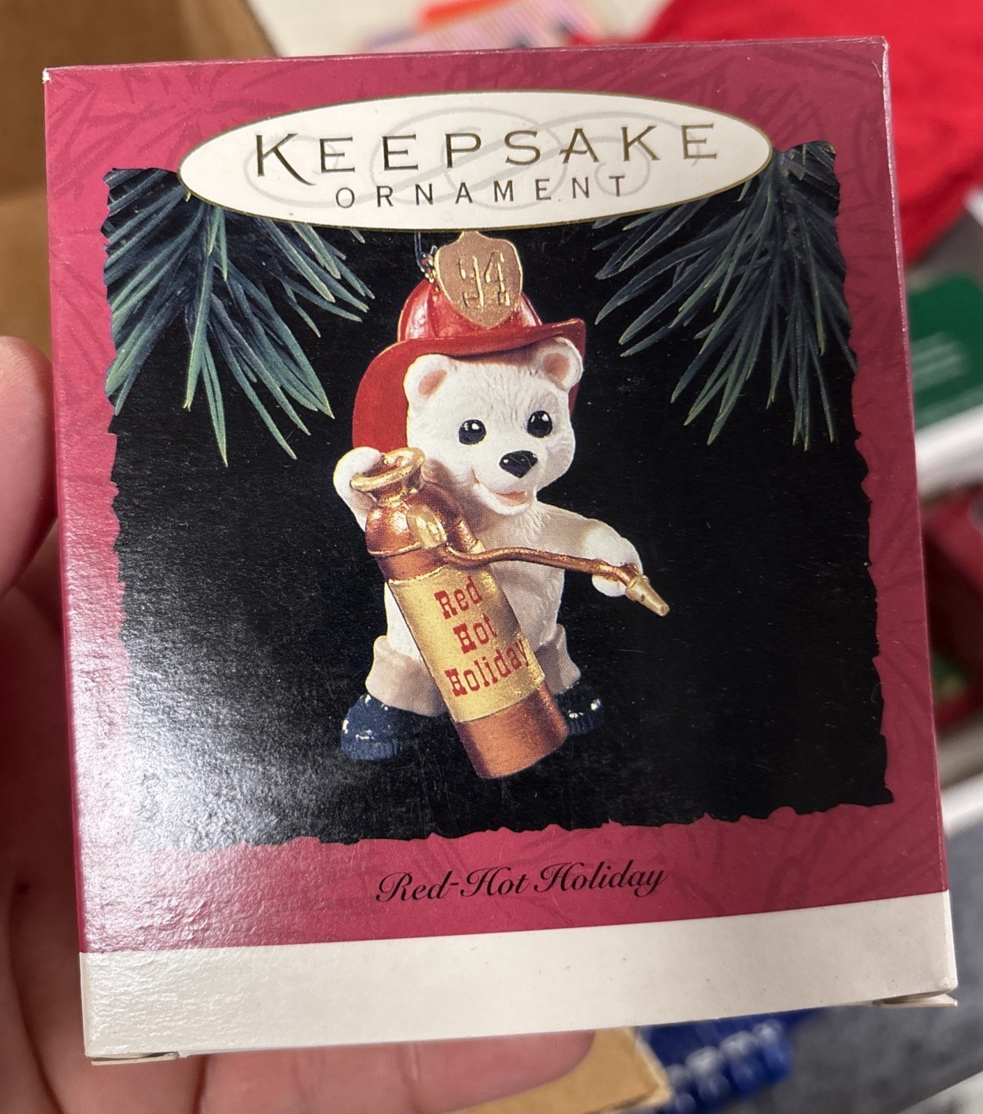 1994 Hallmark Keepsake Ornament - Red Hot Holiday - Fireman