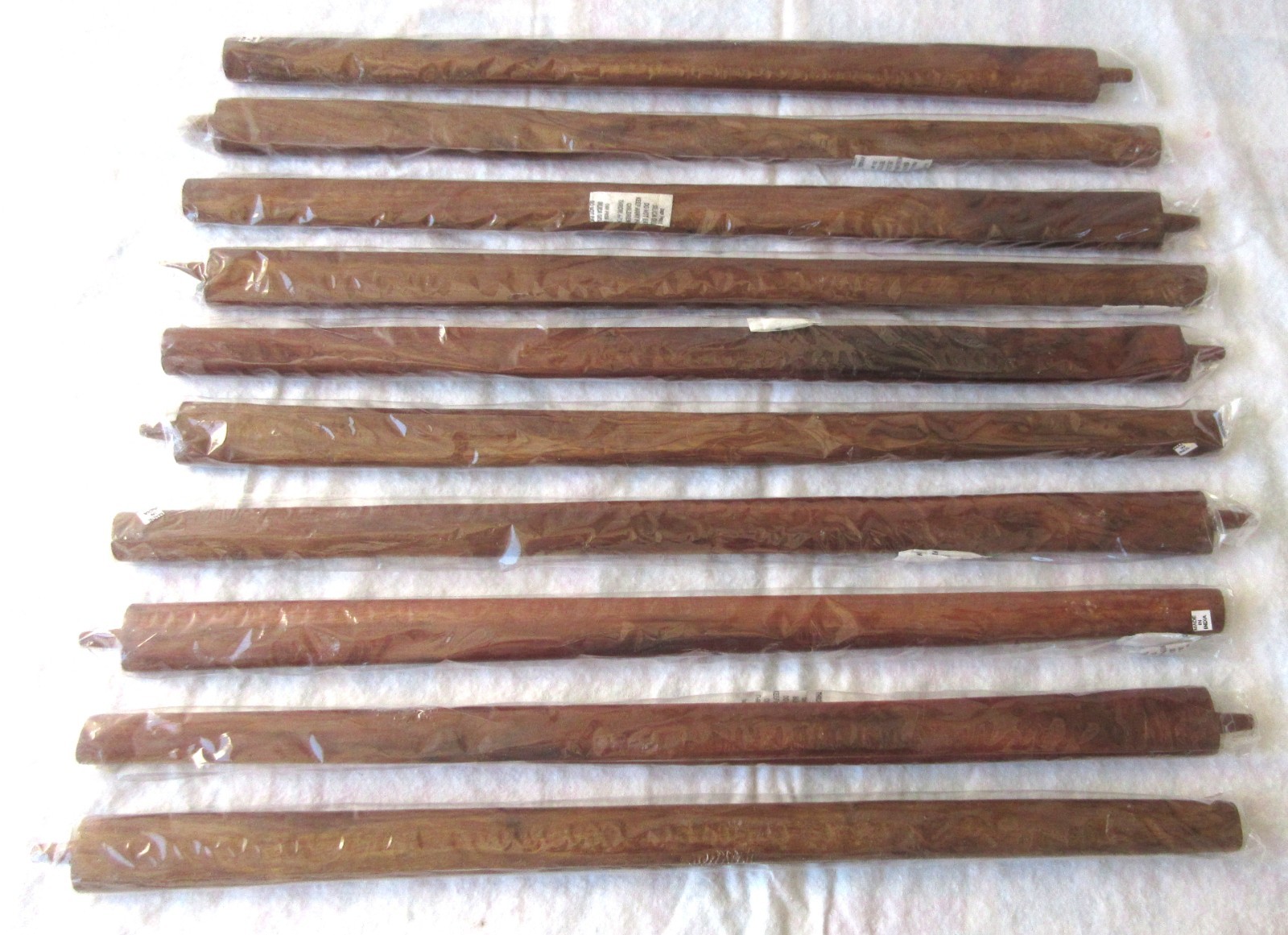 10 Wood Peace Pipe Stems 24