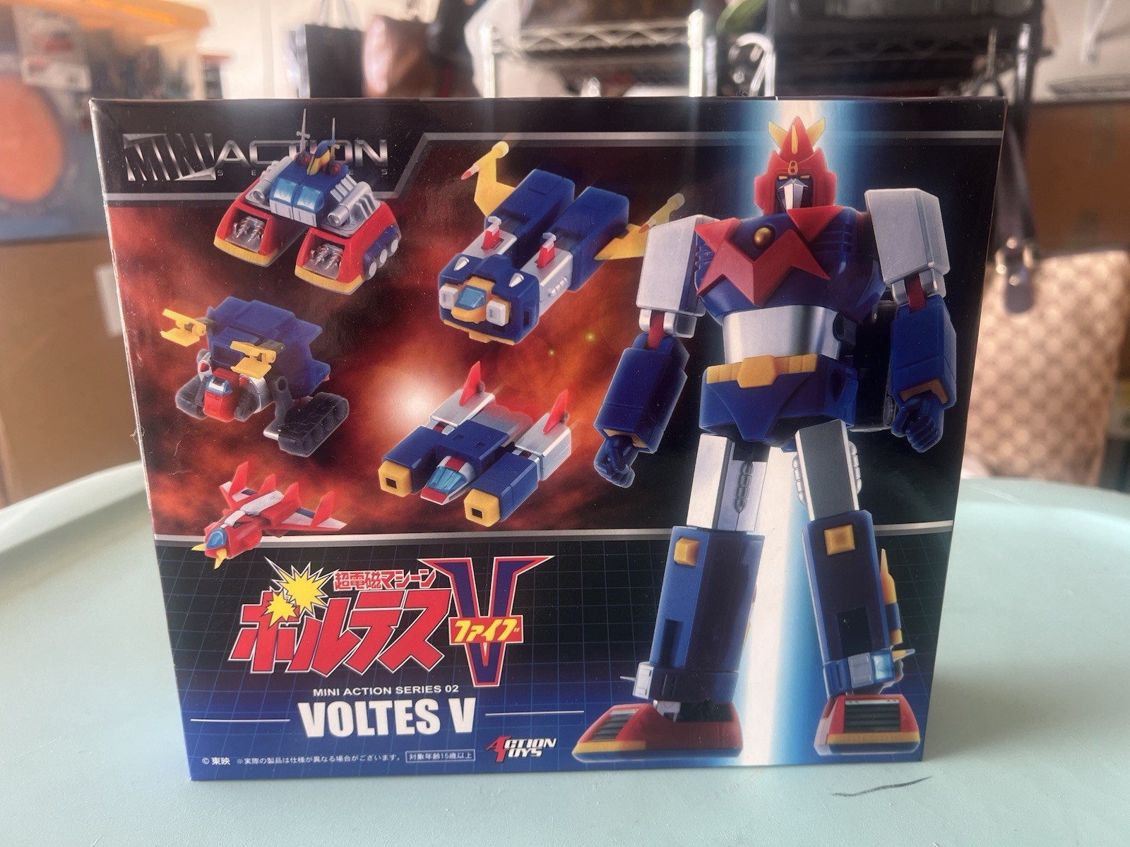 Mini Action Super Electromagnetic Machine Voltes V Figure Robot Action Toys