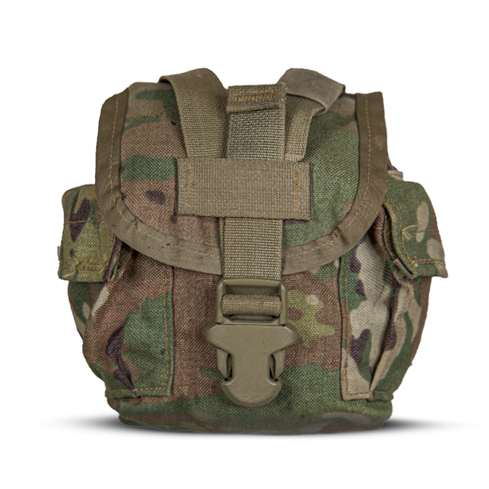 DAMAGED - Army 1 QT General Purpose Canteen Pouch Molle II Multicam OCP Woodland