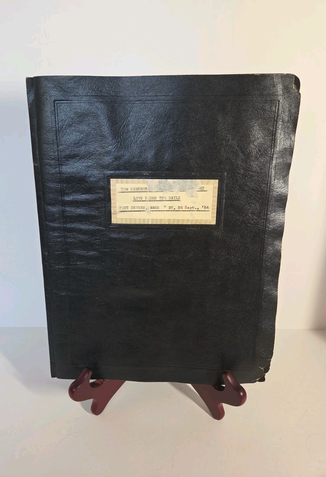 Vintage 1954 Fort Devens Army Special Services Cast Souvenir Album Theater Photo