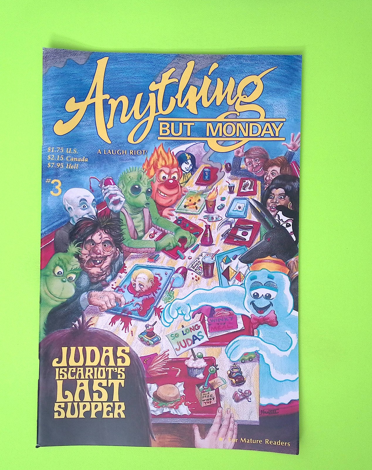 Anything But Monday #3 1989 Anything But Monday High Grade Comic Book W280-25